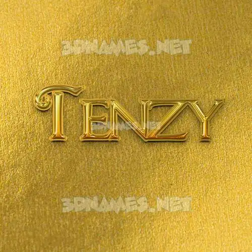 tenzy in All Gold style - 3D name wallpaper tenzy in All Gold style - 3D name wallpaper