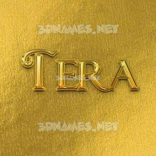 tera in All Gold style - 3D name wallpaper tera in All Gold style - 3D name wallpaper