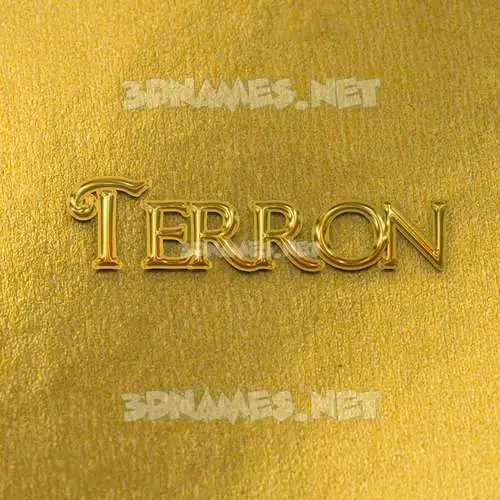 terron in All Gold style - 3D name wallpaper terron in All Gold style - 3D name wallpaper