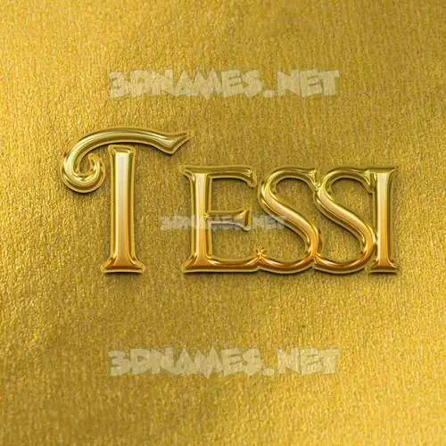 tessi in All Gold style - 3D name wallpaper tessi in All Gold style - 3D name wallpaper