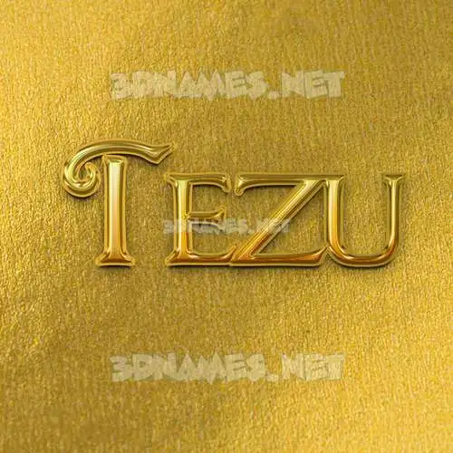 tezu in All Gold style - 3D name wallpaper tezu in All Gold style - 3D name wallpaper