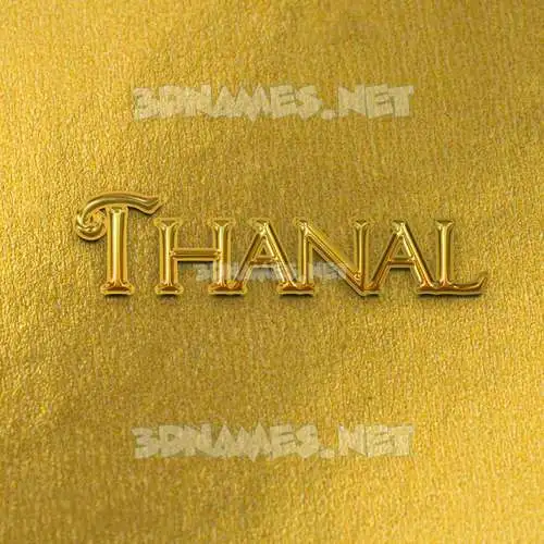 thanal in All Gold style - 3D name wallpaper thanal in All Gold style - 3D name wallpaper