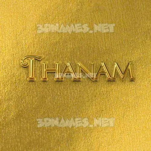 thanam in All Gold style - 3D name wallpaper thanam in All Gold style - 3D name wallpaper