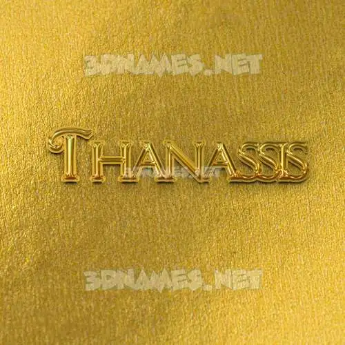 thanassis in All Gold style - 3D name wallpaper thanassis in All Gold style - 3D name wallpaper