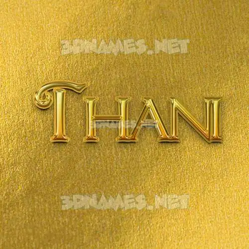 thani in All Gold style - 3D name wallpaper thani in All Gold style - 3D name wallpaper