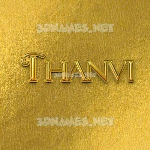 thanvi in All Gold style - 3D name wallpaper thanvi in All Gold style - 3D name wallpaper