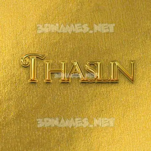 thaslin in All Gold style - 3D name wallpaper thaslin in All Gold style - 3D name wallpaper