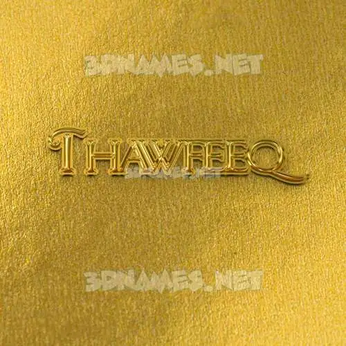 thawfeeq in All Gold style - 3D name wallpaper thawfeeq in All Gold style - 3D name wallpaper