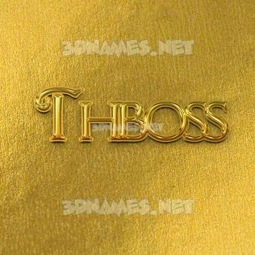 thboss in All Gold style - 3D name wallpaper thboss in All Gold style - 3D name wallpaper
