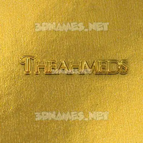 theahmeds in All Gold style - 3D name wallpaper theahmeds in All Gold style - 3D name wallpaper