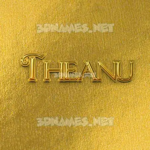 theanu in All Gold style - 3D name wallpaper theanu in All Gold style - 3D name wallpaper