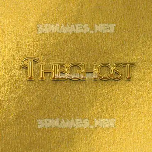 theghost in All Gold style - 3D name wallpaper theghost in All Gold style - 3D name wallpaper