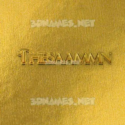 thesaammn in All Gold style - 3D name wallpaper thesaammn in All Gold style - 3D name wallpaper