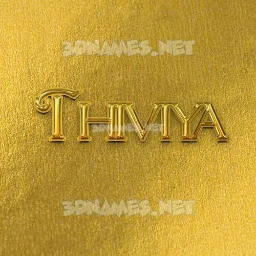 thiviya in All Gold style - 3D name wallpaper thiviya in All Gold style - 3D name wallpaper