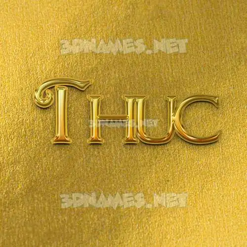 thuc in All Gold style - 3D name wallpaper thuc in All Gold style - 3D name wallpaper