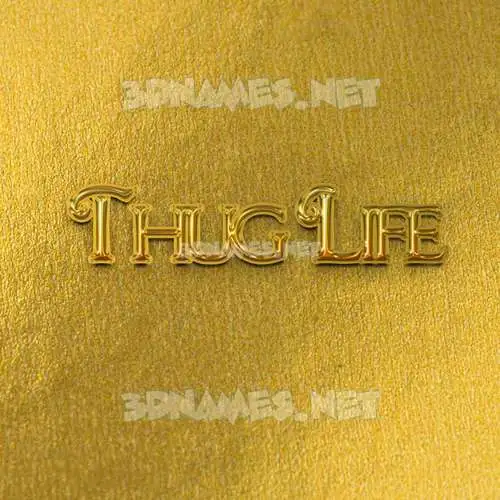 thug life in All Gold style - 3D name wallpaper thug life in All Gold style - 3D name wallpaper