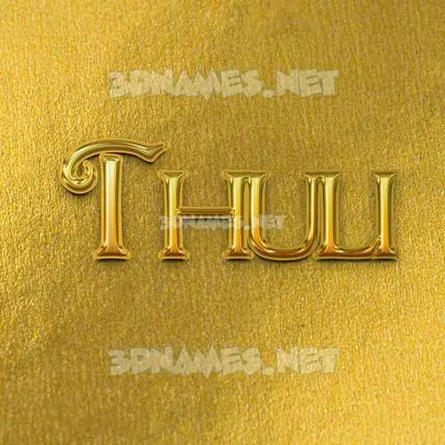 thuli in All Gold style - 3D name wallpaper thuli in All Gold style - 3D name wallpaper