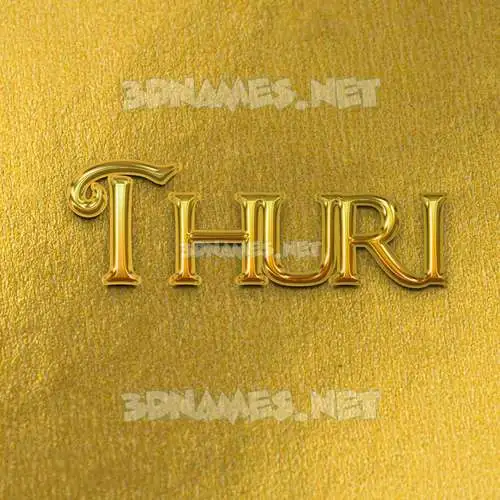 thuri in All Gold style - 3D name wallpaper thuri in All Gold style - 3D name wallpaper