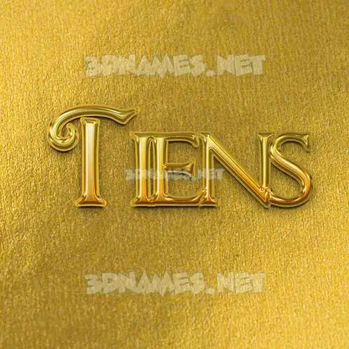 tiens in All Gold style - 3D name wallpaper tiens in All Gold style - 3D name wallpaper