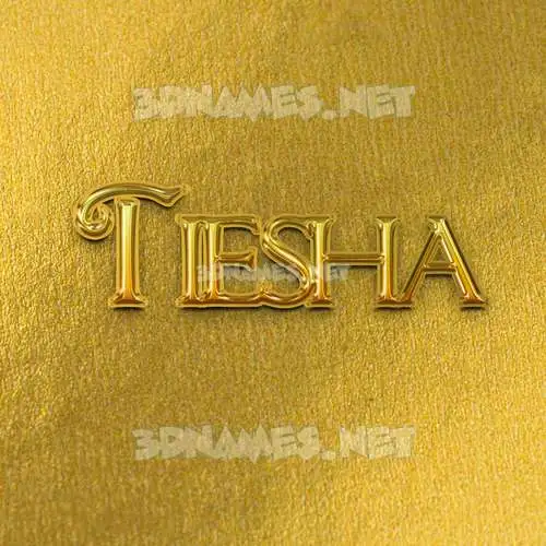 tiesha in All Gold style - 3D name wallpaper tiesha in All Gold style - 3D name wallpaper