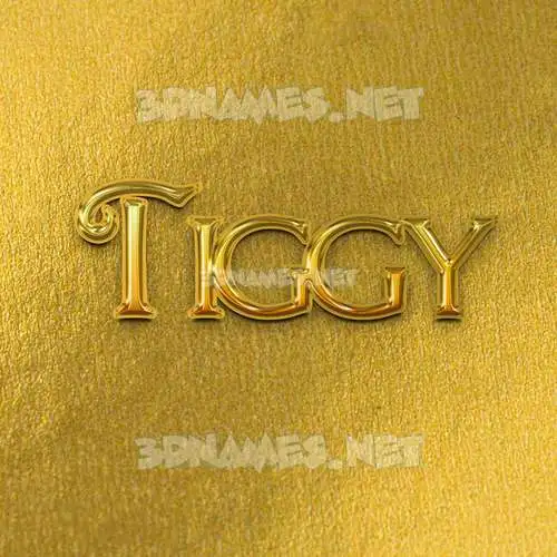 tiggy in All Gold style - 3D name wallpaper tiggy in All Gold style - 3D name wallpaper