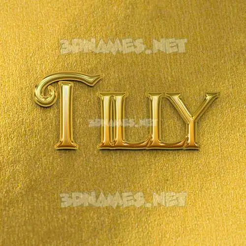 tilly in All Gold style - 3D name wallpaper tilly in All Gold style - 3D name wallpaper