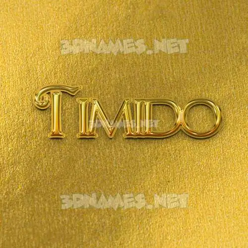 timido in All Gold style - 3D name wallpaper timido in All Gold style - 3D name wallpaper
