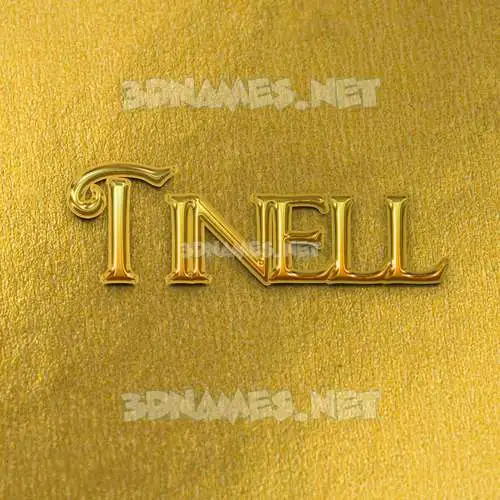 tinell in All Gold style - 3D name wallpaper tinell in All Gold style - 3D name wallpaper