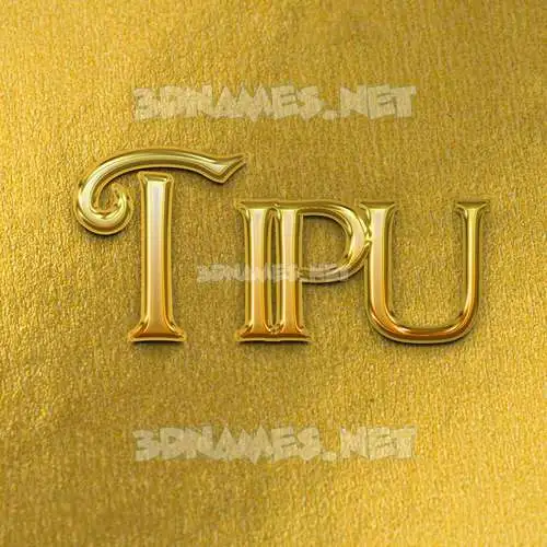 tipu in All Gold style - 3D name wallpaper