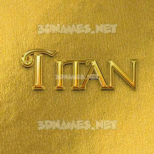titan in All Gold style - 3D name wallpaper titan in All Gold style - 3D name wallpaper