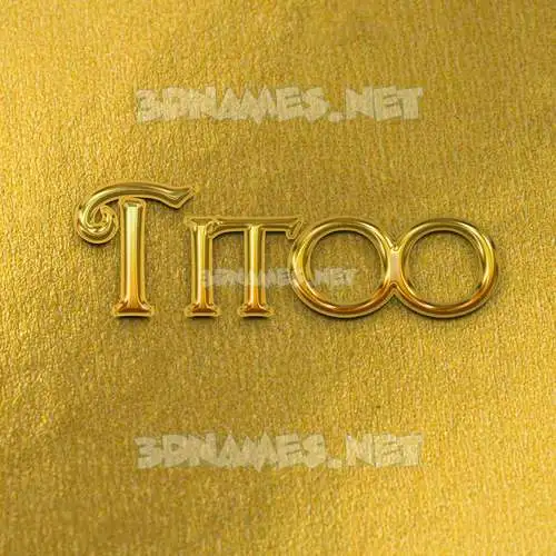 titoo in All Gold style - 3D name wallpaper titoo in All Gold style - 3D name wallpaper
