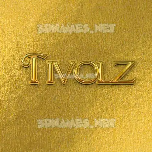 tivolz in All Gold style - 3D name wallpaper tivolz in All Gold style - 3D name wallpaper