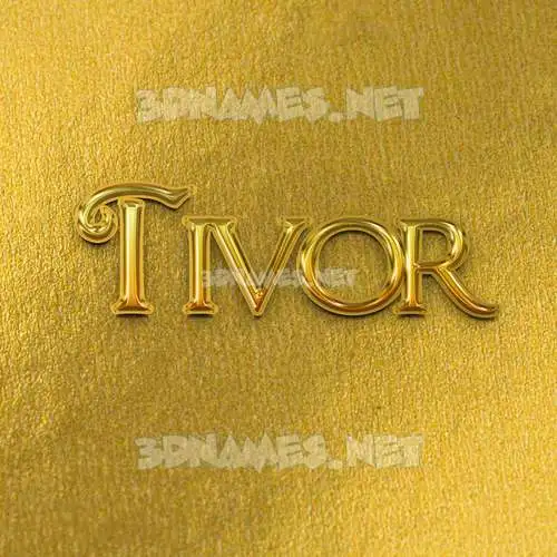 tivor in All Gold style - 3D name wallpaper tivor in All Gold style - 3D name wallpaper