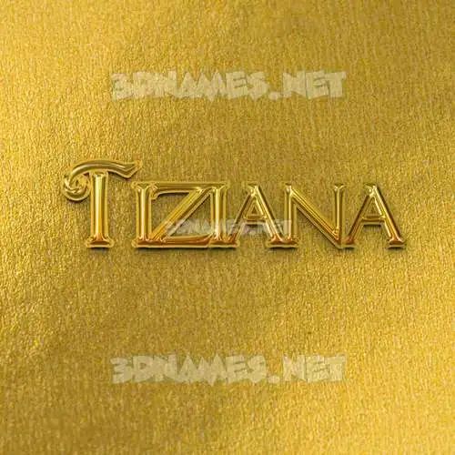 tiziana in All Gold style - 3D name wallpaper tiziana in All Gold style - 3D name wallpaper