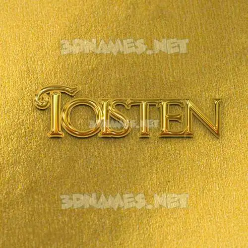 toisten in All Gold style - 3D name wallpaper toisten in All Gold style - 3D name wallpaper