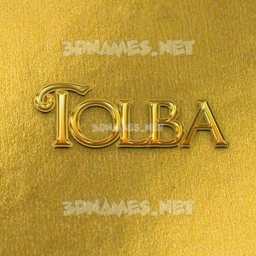 tolba in All Gold style - 3D name wallpaper tolba in All Gold style - 3D name wallpaper