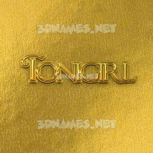 tonigirl in All Gold style - 3D name wallpaper tonigirl in All Gold style - 3D name wallpaper