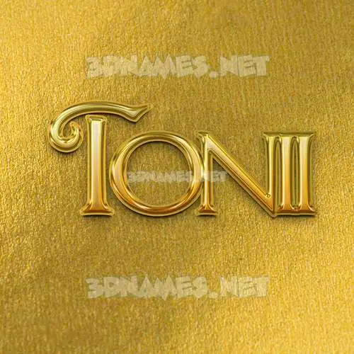 tonii in All Gold style - 3D name wallpaper tonii in All Gold style - 3D name wallpaper