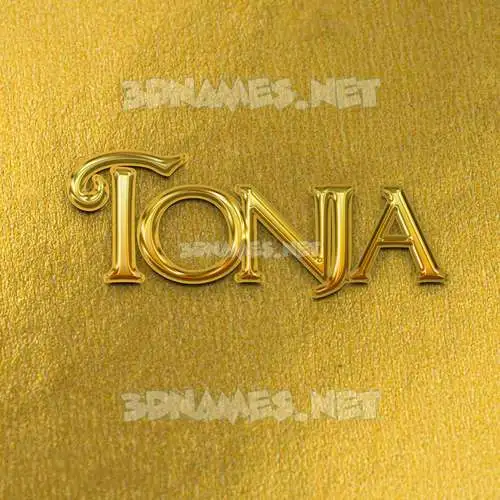 tonja in All Gold style - 3D name wallpaper tonja in All Gold style - 3D name wallpaper