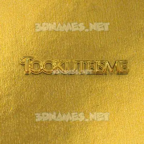 tookuteisme in All Gold style - 3D name wallpaper tookuteisme in All Gold style - 3D name wallpaper