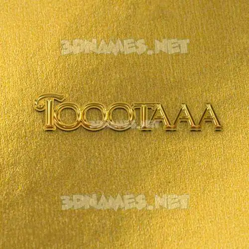 toootaaa in All Gold style - 3D name wallpaper toootaaa in All Gold style - 3D name wallpaper