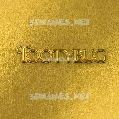 tootybug in All Gold style - 3D name wallpaper tootybug in All Gold style - 3D name wallpaper