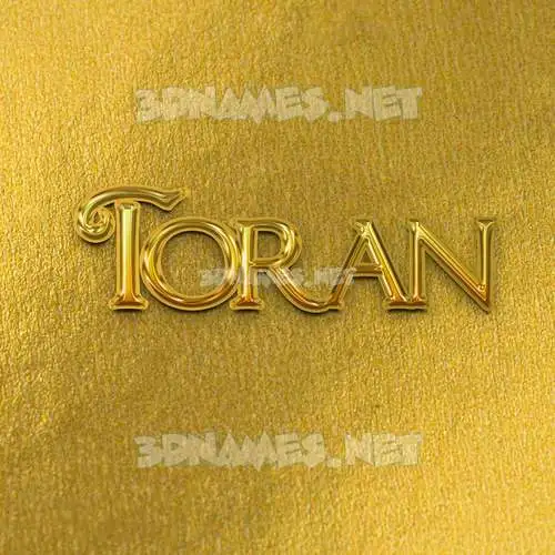 toran in All Gold style - 3D name wallpaper toran in All Gold style - 3D name wallpaper