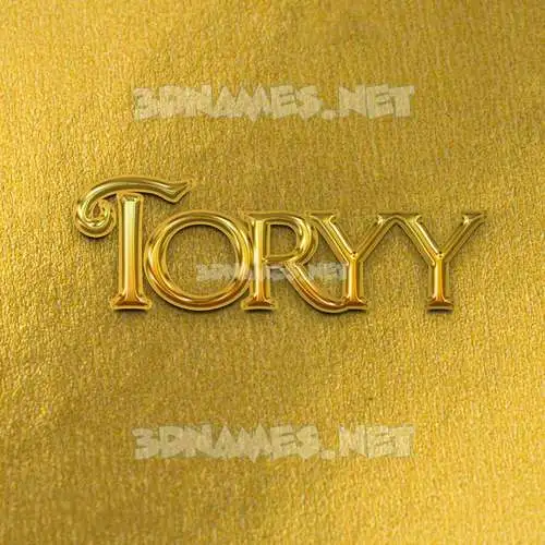 toryy in All Gold style - 3D name wallpaper toryy in All Gold style - 3D name wallpaper