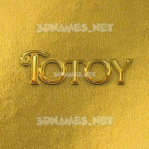 totoy in All Gold style - 3D name wallpaper totoy in All Gold style - 3D name wallpaper