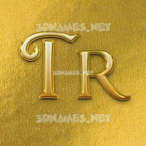tr in All Gold style - 3D name wallpaper tr in All Gold style - 3D name wallpaper