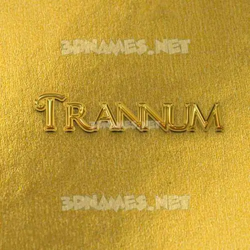 trannum in All Gold style - 3D name wallpaper trannum in All Gold style - 3D name wallpaper