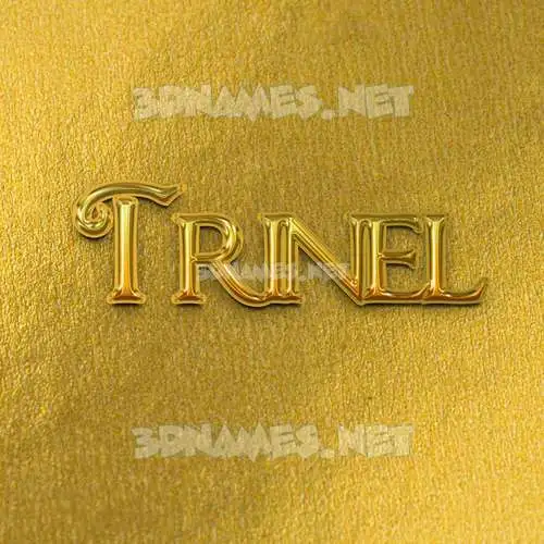 trinel in All Gold style - 3D name wallpaper trinel in All Gold style - 3D name wallpaper
