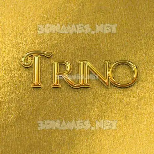 trino in All Gold style - 3D name wallpaper trino in All Gold style - 3D name wallpaper