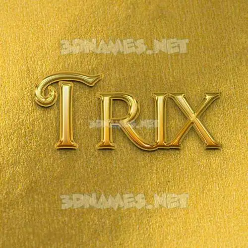trix in All Gold style - 3D name wallpaper trix in All Gold style - 3D name wallpaper